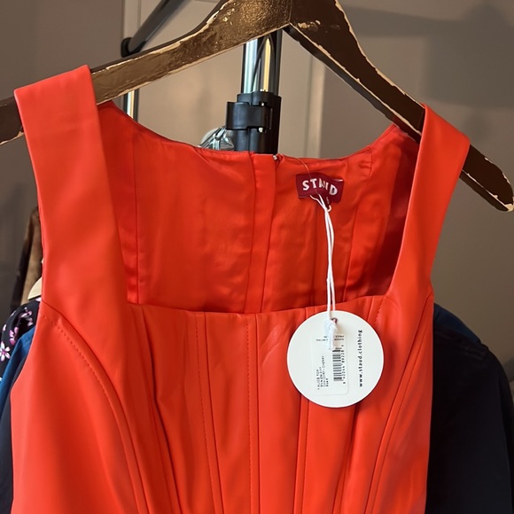 NWT STAUD ALICE CROPPED CORSET STYLE TOP. Size 6 - Picture 9 of 10